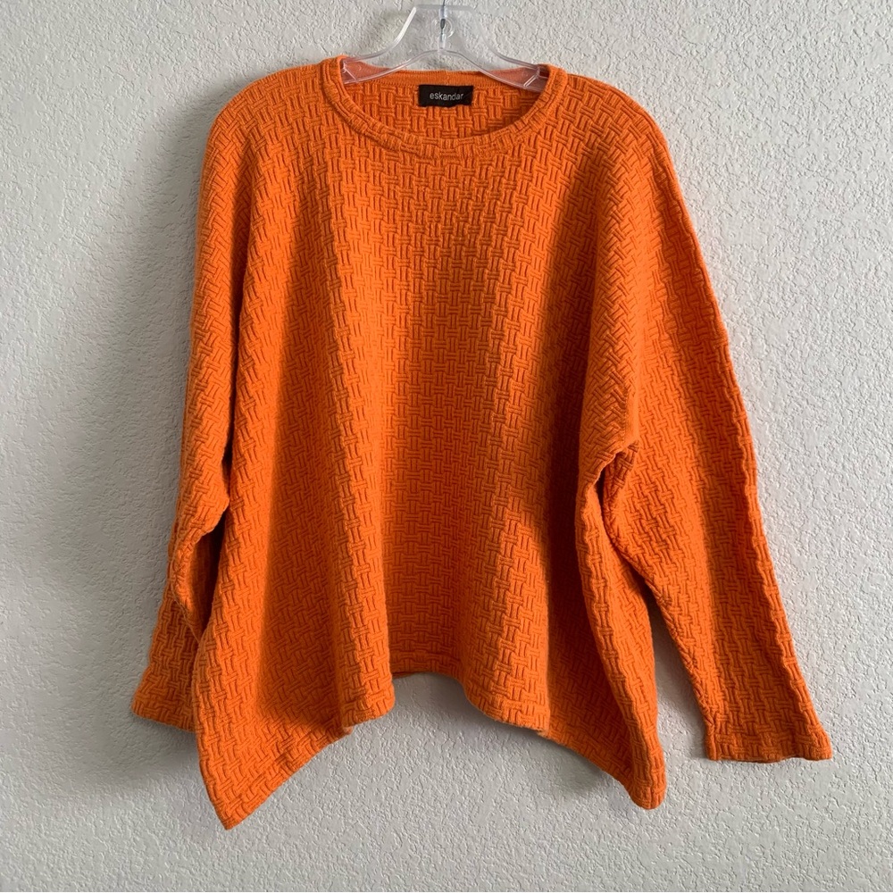 Eskandar Sweater Womens Cotton Cashmere Silk Oversized Slouchy One Size Luxury